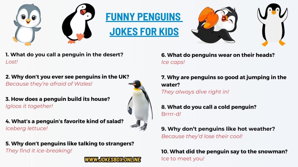 Penguins jokes for kids
