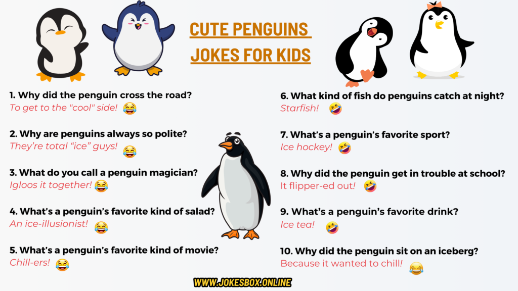 Cute Penguins jokes for kids