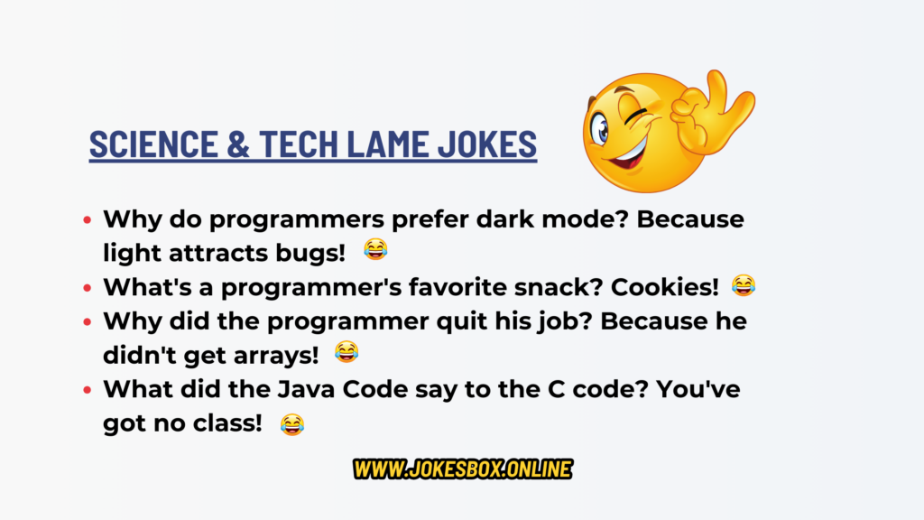 bad lame jokes