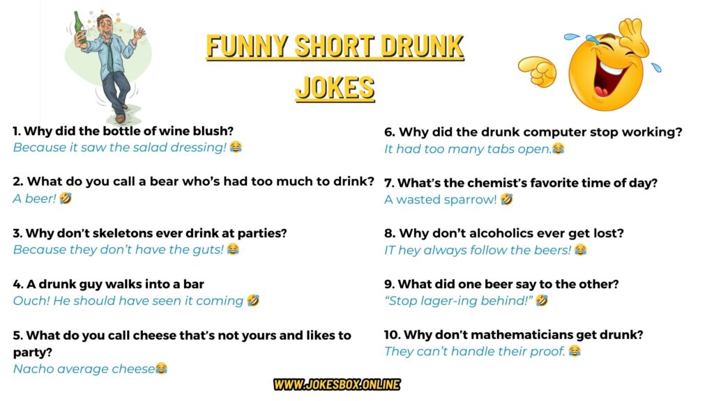 funny drunk jokes online